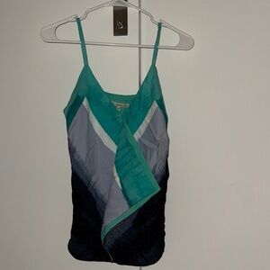 RACHEL Rachel Roy Teal and Gray Camisole